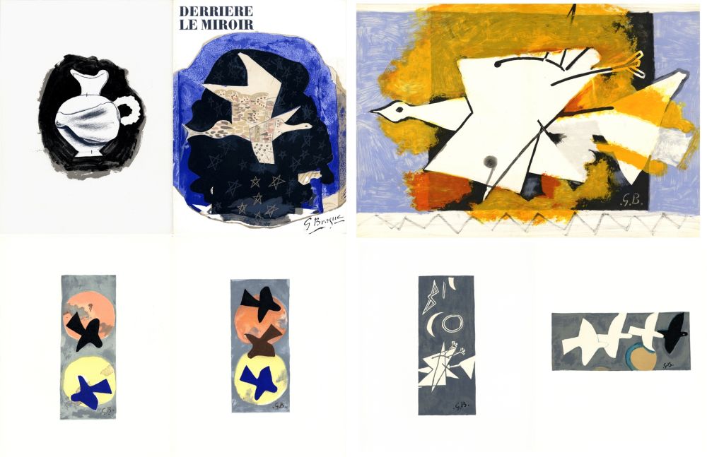 挿絵入り本 Braque - DERRIÈRE LE MIROIR N° 115. BRAQUE. 9 lithographies couleurs (1959)