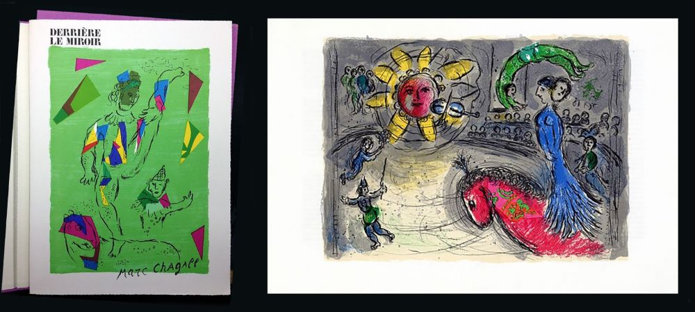 挿絵入り本 Chagall - DERRIÈRE LE MIROIR N° 235. MARC CHAGALL. DE LUXE SUR ARCHES. 2 Lithographies Originales (1979)
