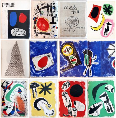 挿絵入り本 Miró - DERRIÈRE LE MIROIR N° 57-58-59. MIRÓ. Juin 1953. Exemplaire dédicacé et signé à l'encre par Miró.