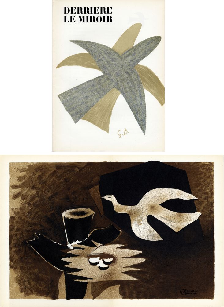 挿絵入り本 Braque - DERRIÈRE LE MIROIR N° 85-86. BRAQUE. Avril-mai 1956.