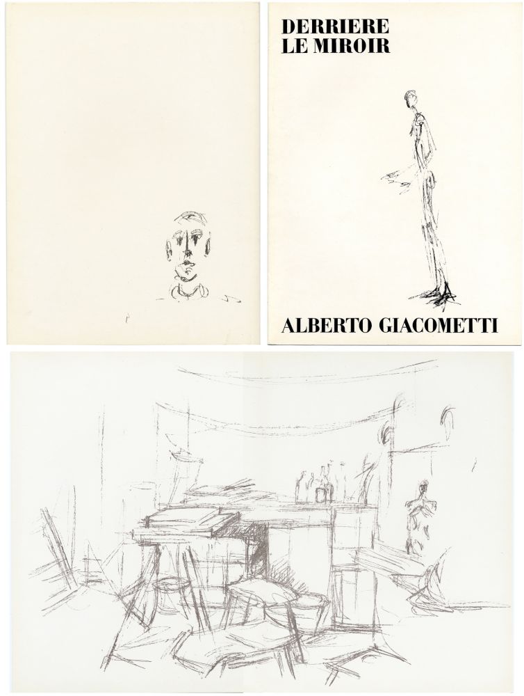 挿絵入り本 Giacometti - DERRIÈRE LE MIROIR N° 98. L' ATELIER D' ALBERTO GIACOMETTI (Jean Genet). Juin 1957.