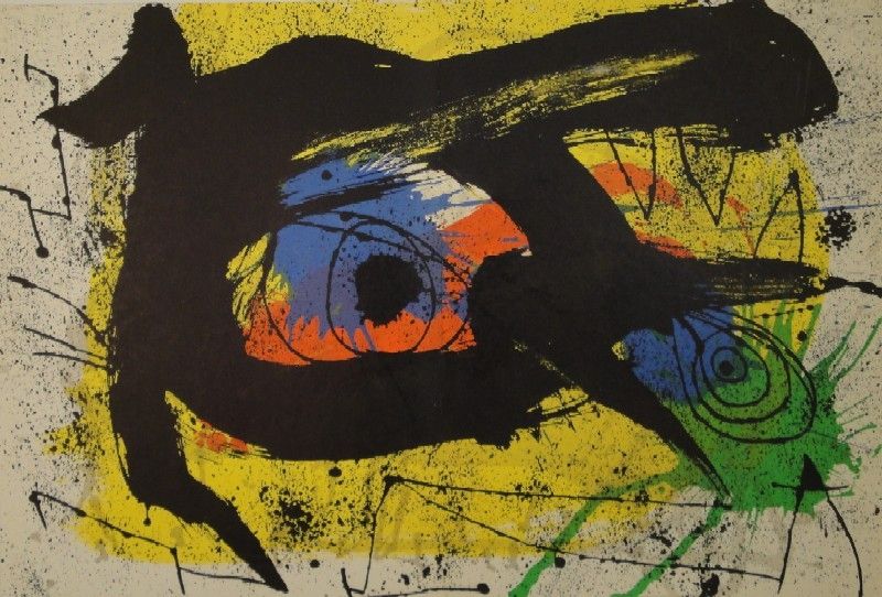 リトグラフ Miró - DERRIÈRE LE MIROIR, No 203. Miró.