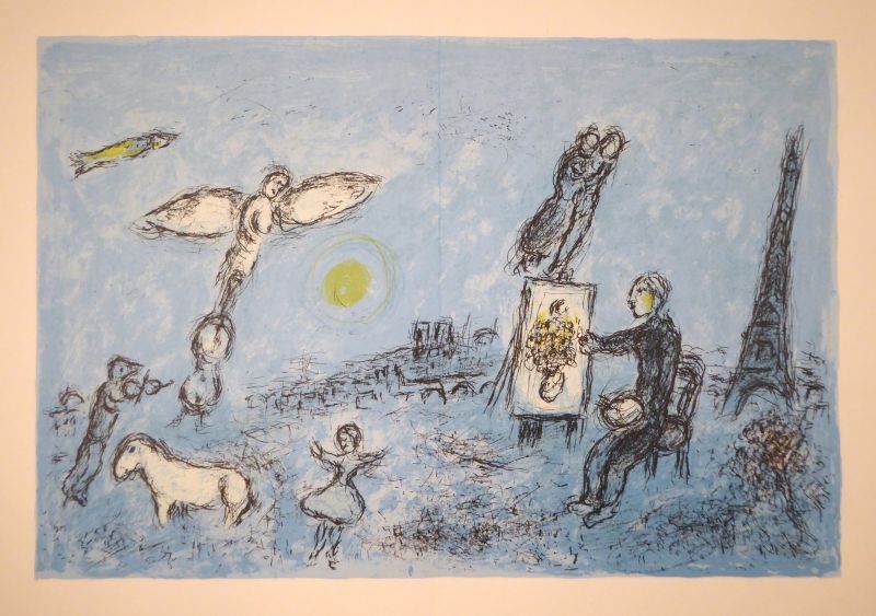 リトグラフ Chagall - DERRIÈRE LE MIROIR, No 246. Chagall. Lithographies originales