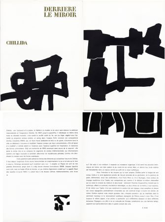 挿絵入り本 Chillida - Derrière le Miroir n° 143 . CHILLIDA . Avril 1964.