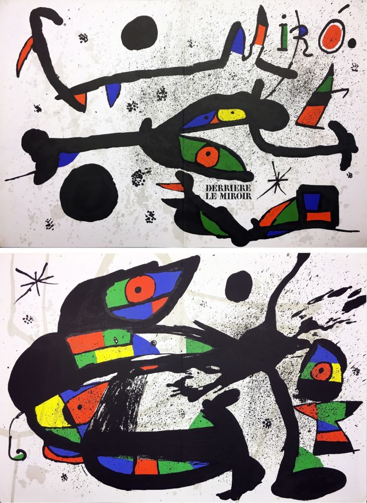 挿絵入り本 Miró - Derrière Le Miroir n° 231 . MIRÓ. SCULPTURES. 2 LITHOGRAPHIES ORIGINALES (1978).