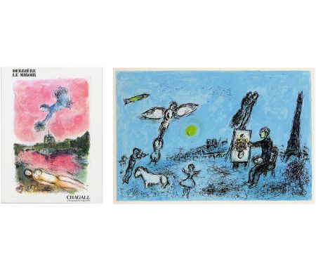 挿絵入り本 Chagall - Derrière Le Miroir n° 246 - CHAGALL. Lithographies originales. Le Peintre et son double (1981)