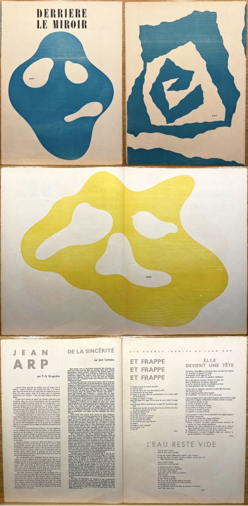 挿絵入り本 Arp - Derrière le Miroir n° 33. ARP. Novembre 1950.