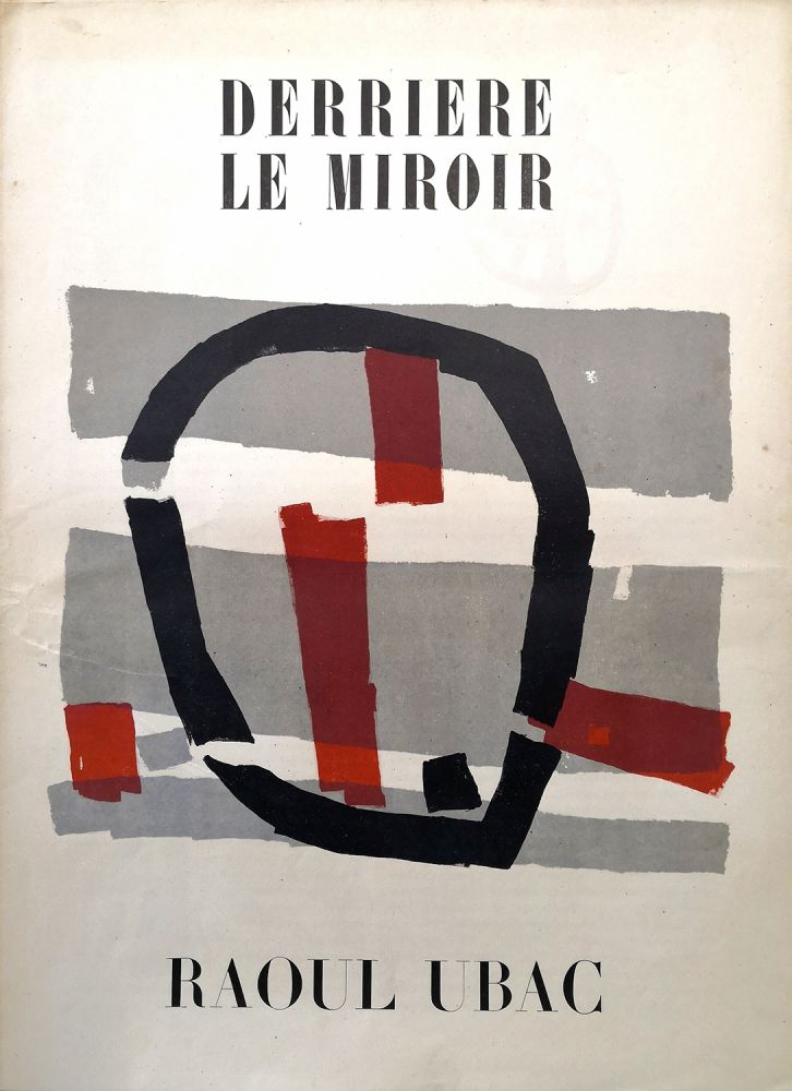 挿絵入り本 Ubac - Derrière le Miroir n. 34. Texte d'André Frénaud