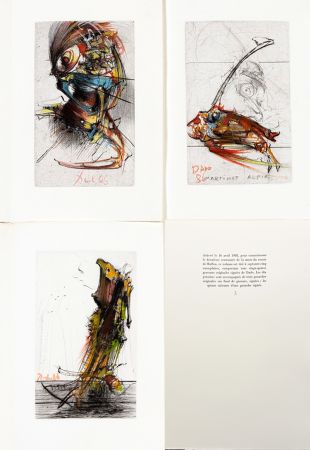 挿絵入り本 Dado - DES HIRONDELLES et de quelques oiseaux... Ex de tête, avec 3 gouaches originales.