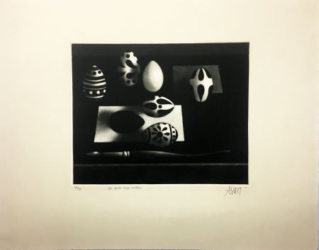 メゾチント彫法 Avati - Des œufs pour ta fête (1960)