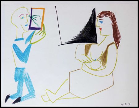 リトグラフ Picasso (After) - DESSINS DE VALLAURIS II