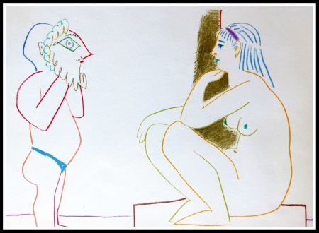 リトグラフ Picasso (After) - DESSINS DE VALLAURIS III