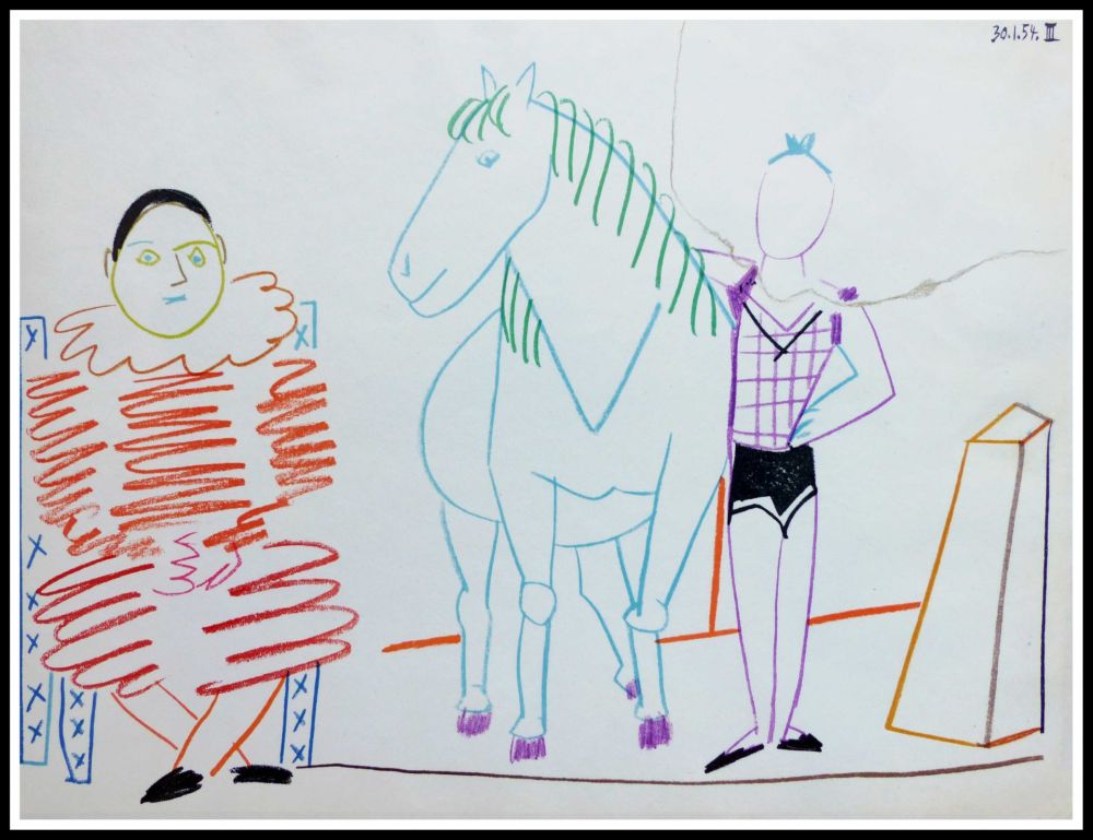 リトグラフ Picasso (After) - DESSINS DE VALLAURIS IV