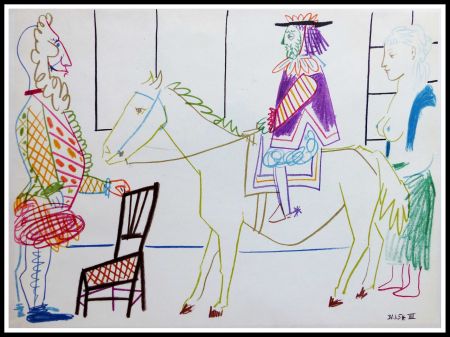 リトグラフ Picasso (After) - DESSINS DE VALLAURIS V
