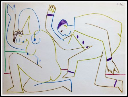 リトグラフ Picasso (After) - DESSINS DE VALLAURIS VIII