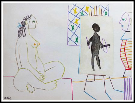 リトグラフ Picasso (After) - DESSINS DE VALLAURIS X