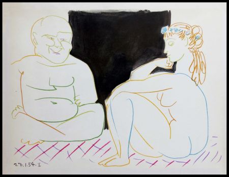 リトグラフ Picasso (After) - DESSINS DE VALLAURIS XI