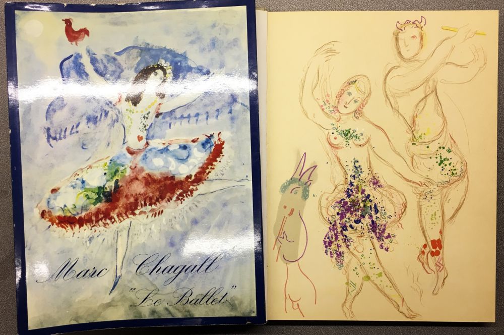 リトグラフ Chagall - DESSINS ET AQUARELLES POUR LE BALLET