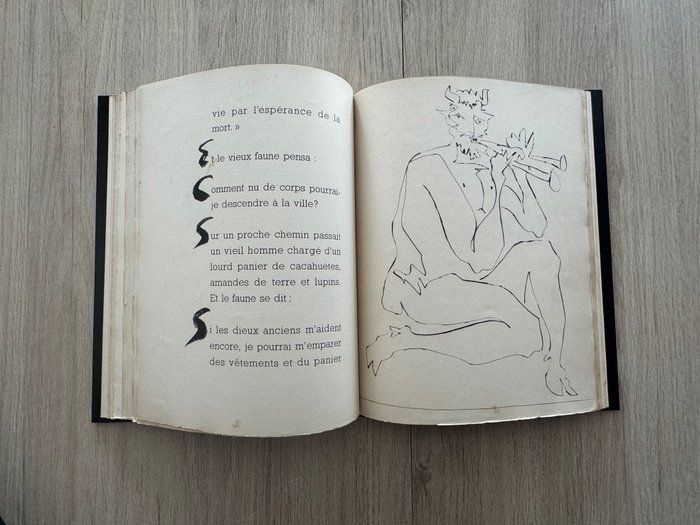挿絵入り本 Picasso - Deux Contes. Le Centaure Picador. Le crepuscule d'un Faune. Gravures de Pablo Picasso.