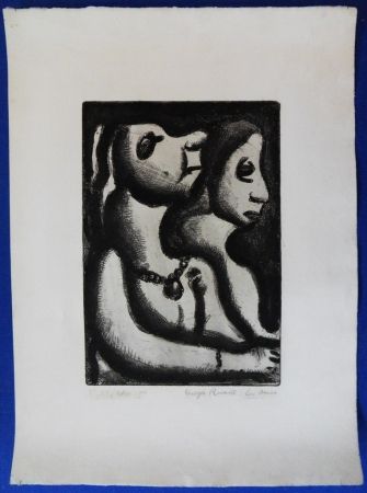 彫版 Rouault - Deux femmes