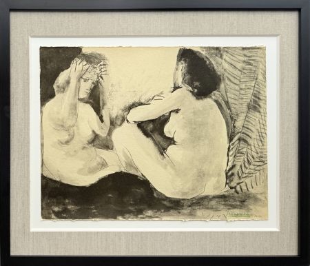 リトグラフ Picasso - Deux femmes nues
