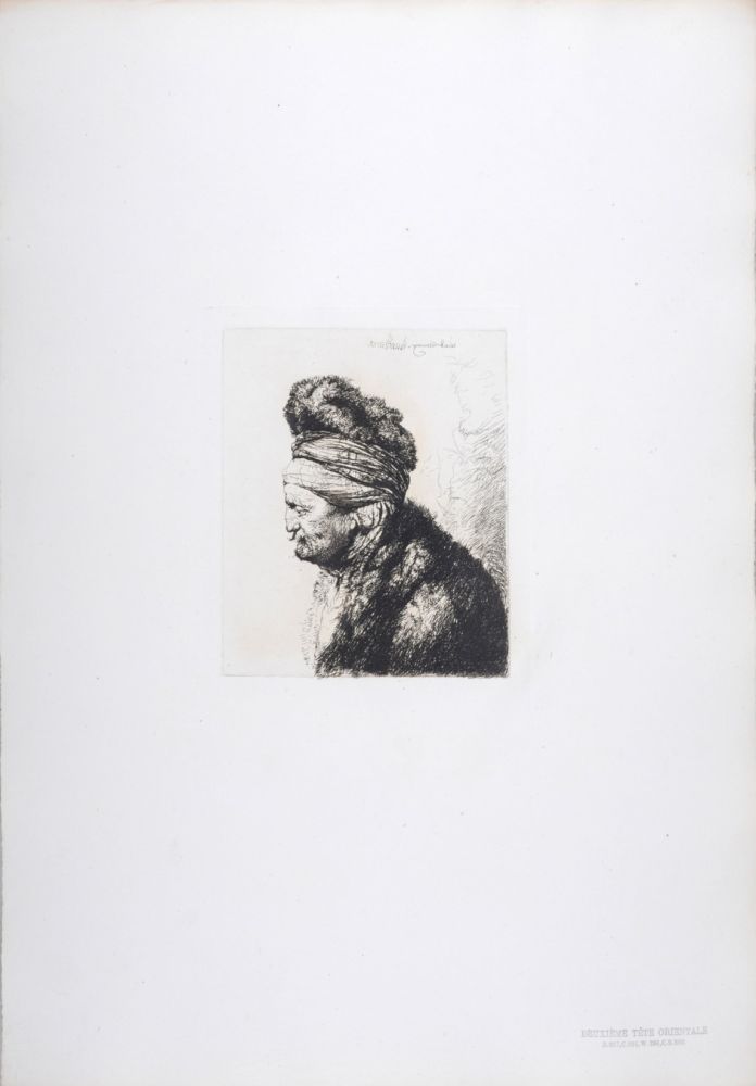 輪転グラビア印刷 Rembrandt - Deuxième tête orientale
