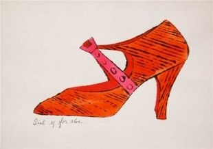 リトグラフ Warhol - Dial M for Shoes