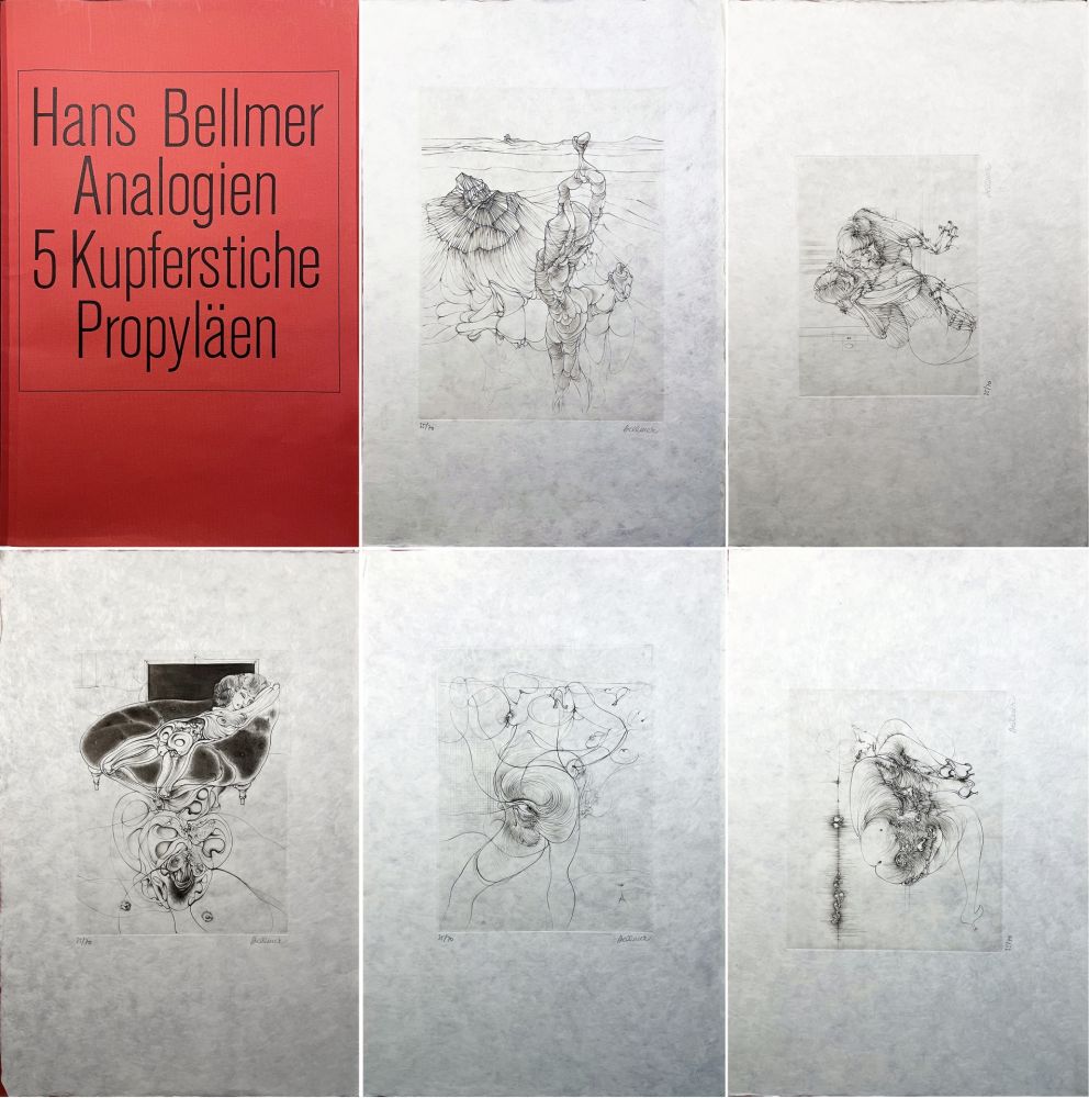 彫版 Bellmer - DIE ANALOGIEN, 5 KUPFERSTICHE (1971) - 5 gravures originales signées.