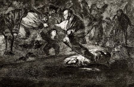 エッチングと　アクチアント Goya - Disparate fùnebre