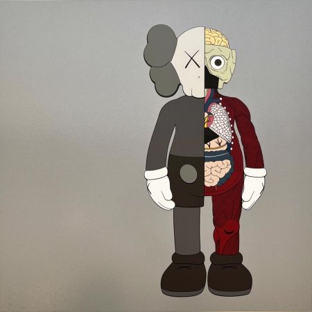 シルクスクリーン Kaws - Dissected Companion (Brown)