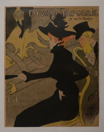 リトグラフ Toulouse-Lautrec - Divan Japonais, 1893 - Large original lithograph poster
