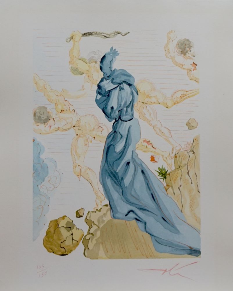 木版 Dali - Divine Comedy Heaven Canto 19