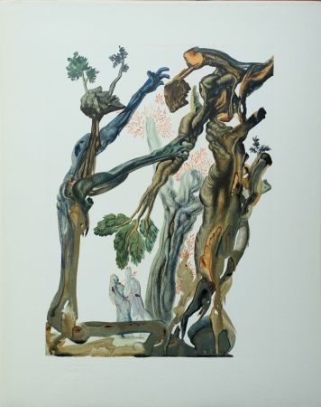 木版 Dali - Divine Comédie, Enfer 13, La forêt des suicidés