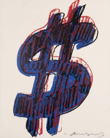 シルクスクリーン Warhol - Dollar Sign