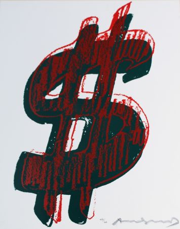 シルクスクリーン Warhol - Dollar Sign (FS II.278)