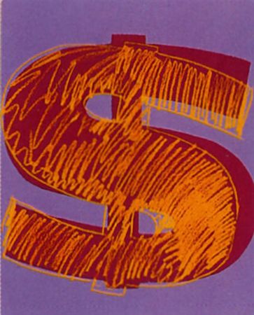 シルクスクリーン Warhol -  Dollar Sign (FS II.280)