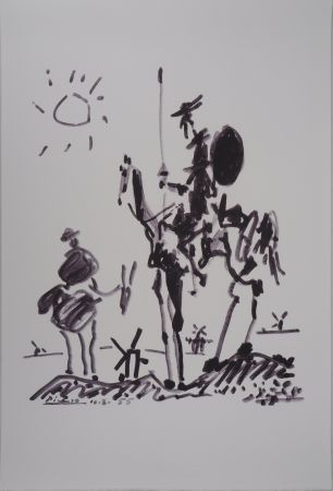 リトグラフ Picasso - Don Quichotte