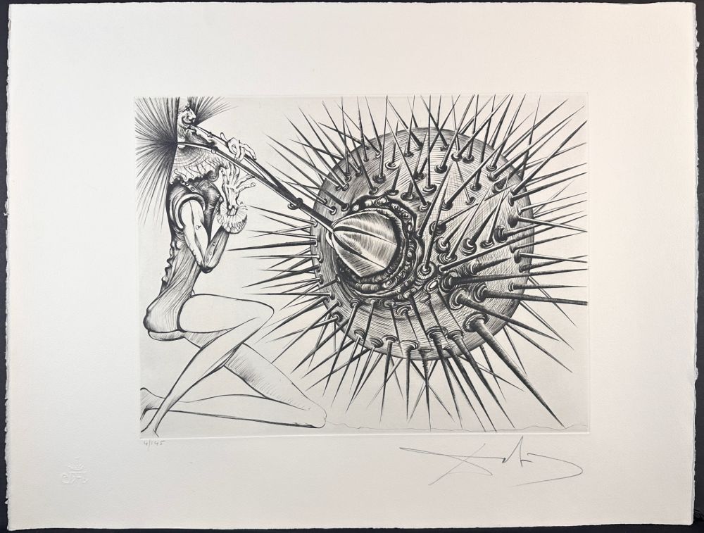 彫版 Dali - Don Quichotte et l'oursin