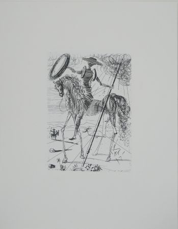彫版 Dali - Don Quichotte et Sancho Panza