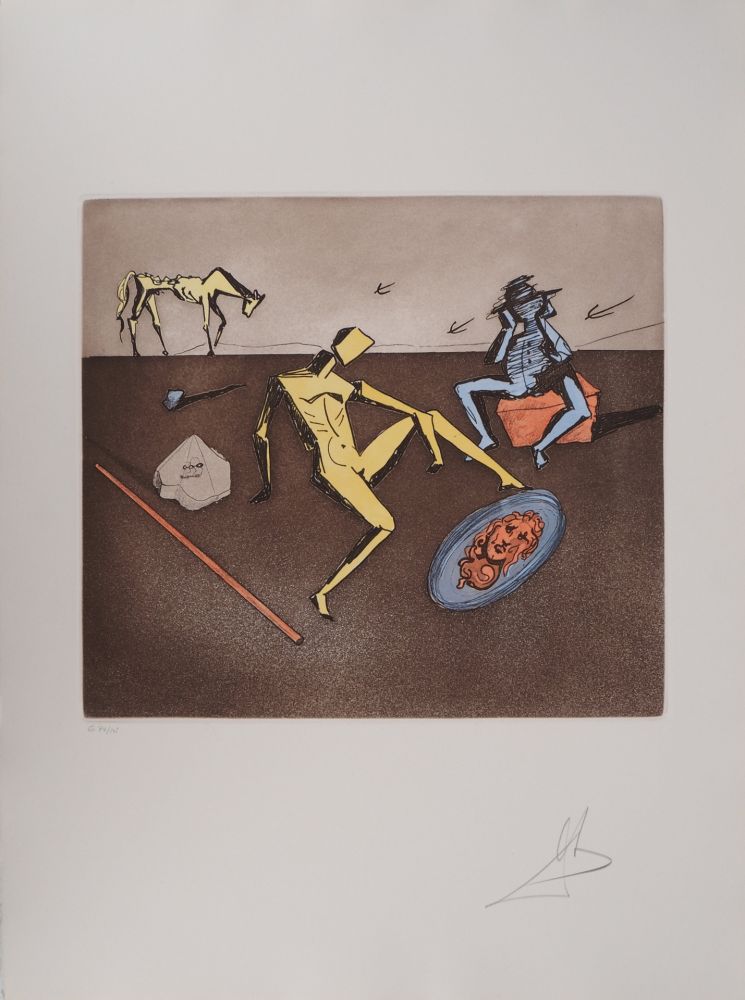 彫版 Dali - Don Quichotte, le Miroir de la Chevalerie
