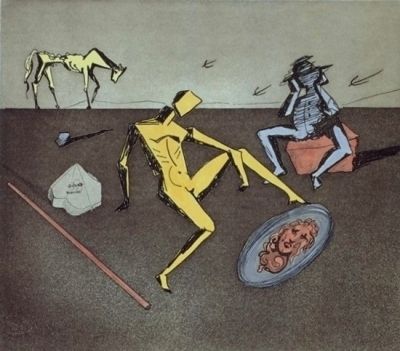 彫版 Dali - Don Quijote - le chevalier aux miroirs