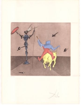 彫版 Dali - Don Quijote - Maître et écuyer