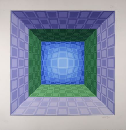 シルクスクリーン Vasarely - Dorlac, 1989 - Hand-signed