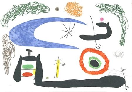 エッチングと　アクチアント Miró - Dormir sous la lune