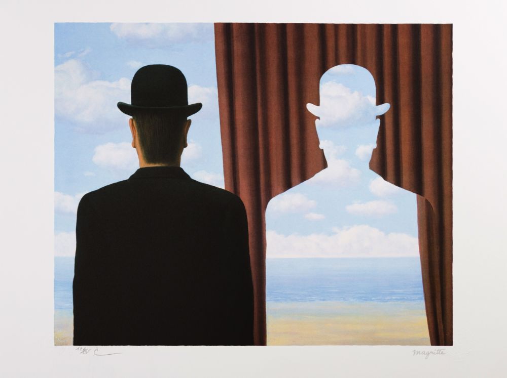 リトグラフ Magritte - Décalcomanie (Decalcomania)