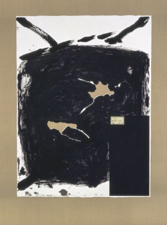 リトグラフ Tàpies - Déchirure 