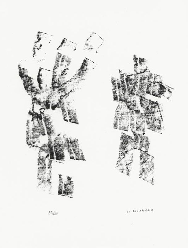 挿絵入り本 Michaux - Décisive pliure du ciel