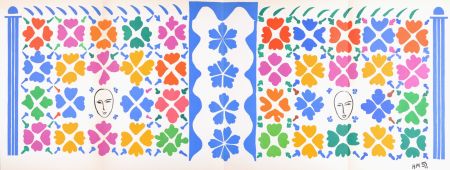 リトグラフ Matisse (After) - Décoration-Masques, 1958