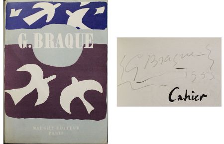 技術的なありません Braque - Dédicace / dessin pour Cahier de Georges Braque 1917-1947