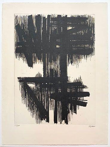 エッチング Soulages - Eau-Forte VI